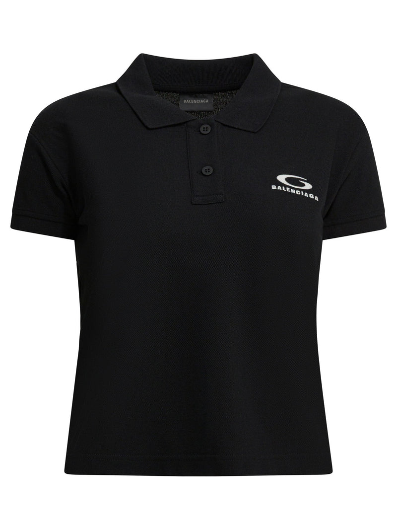 Balenciaga Balenciaga Loop Sports Icon Polo Shirt Black - World Class Fashion