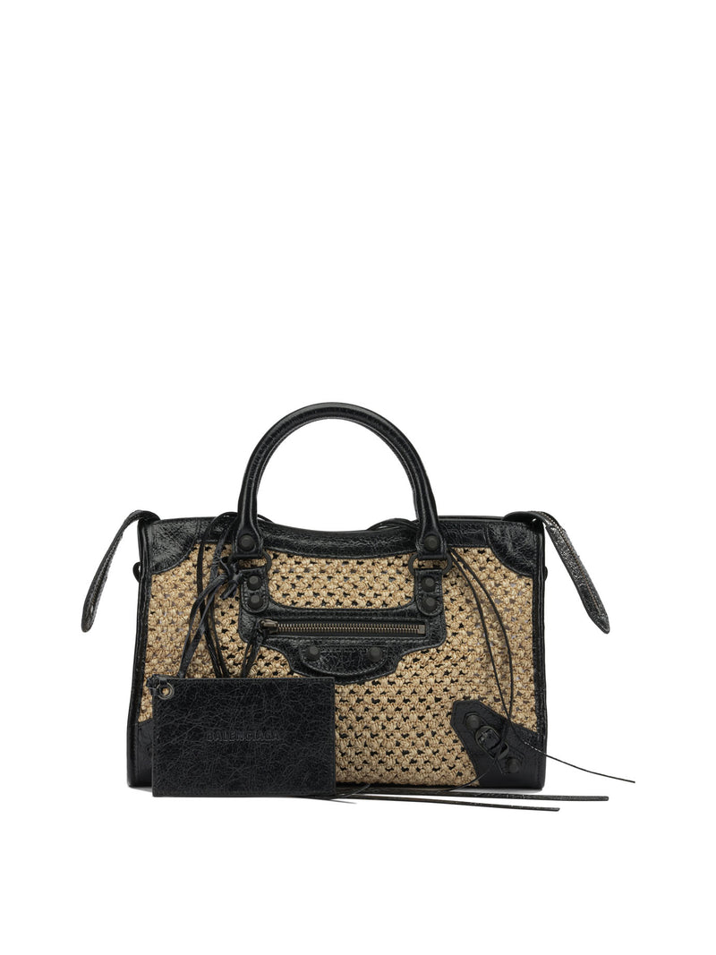 Balenciaga Balenciaga Le City Bag Medium Beige Women - World Class Fashion