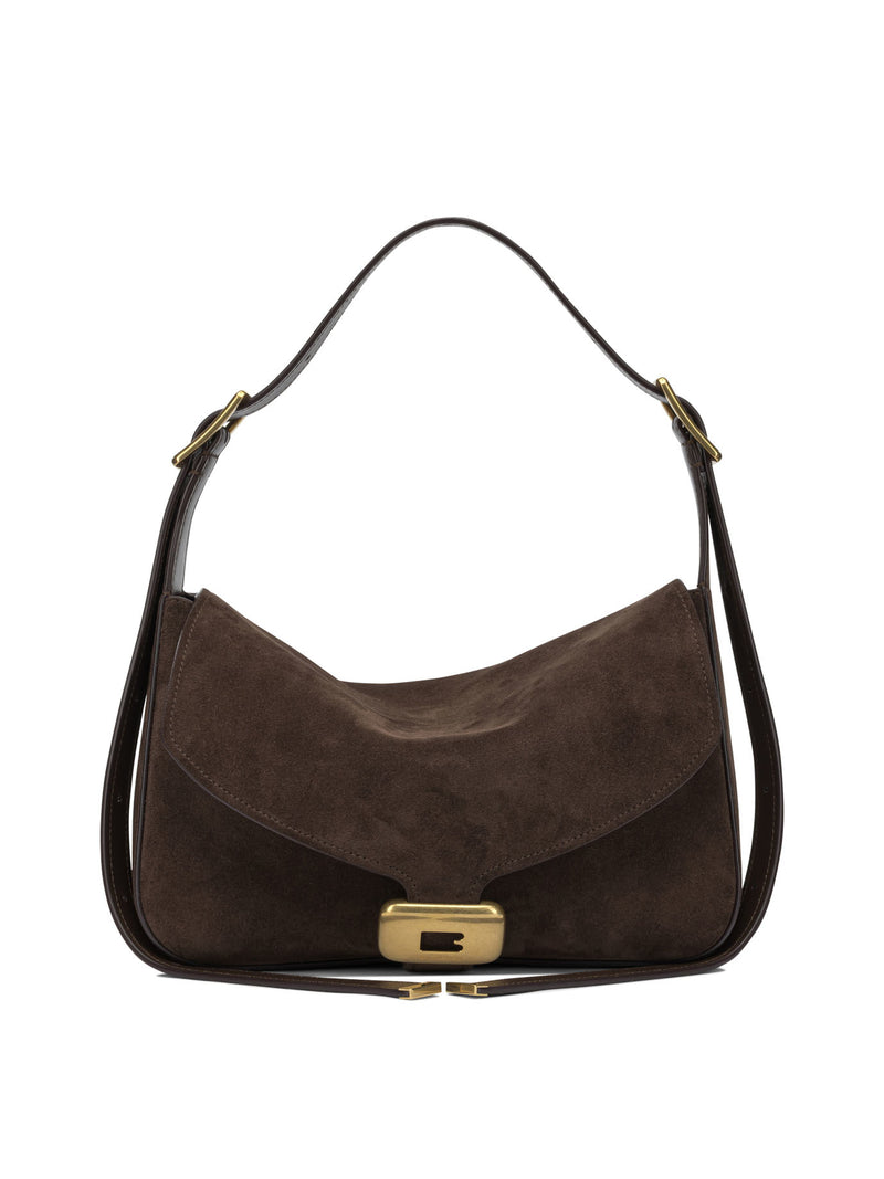 Balenciaga Balenciaga Clicca Medium Shoulder Bag Brown - World Class Fashion