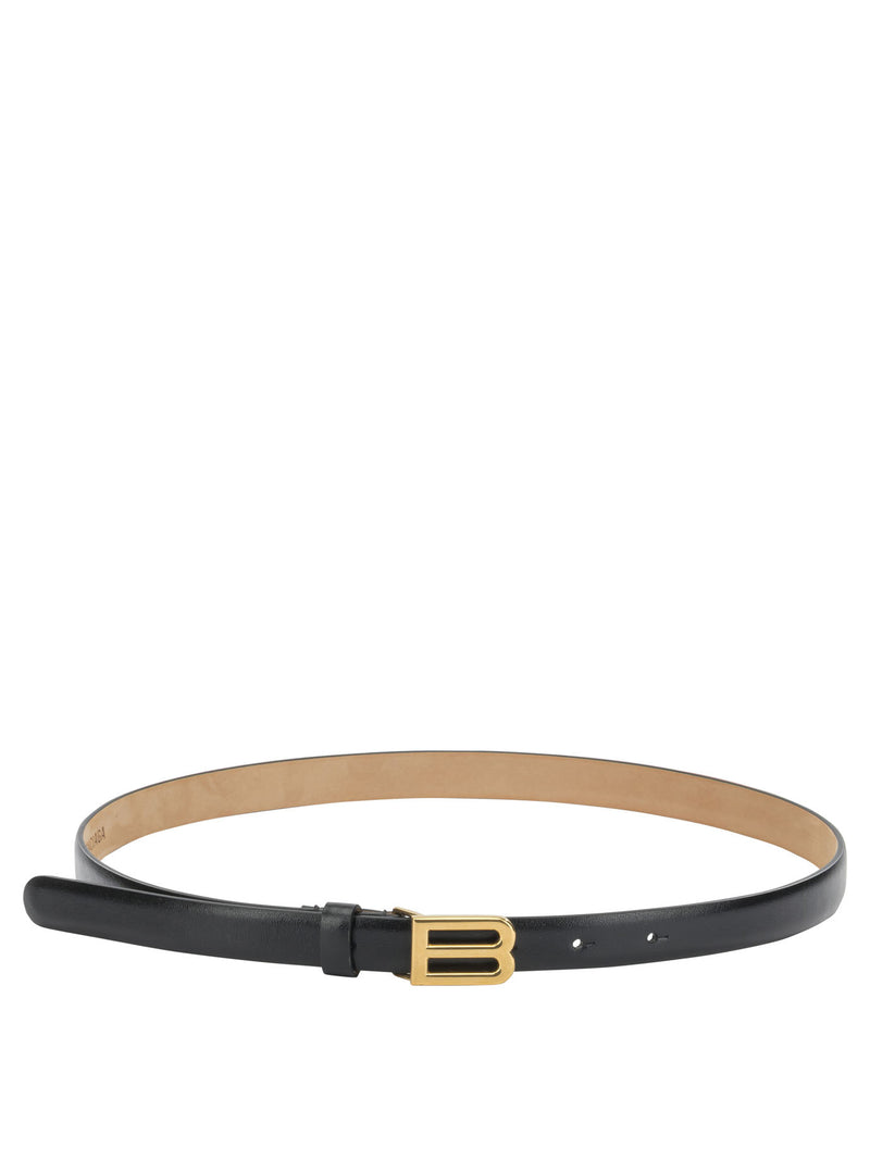 Balenciaga Balenciaga Bolero B Leather Belt Black - World Class Fashion