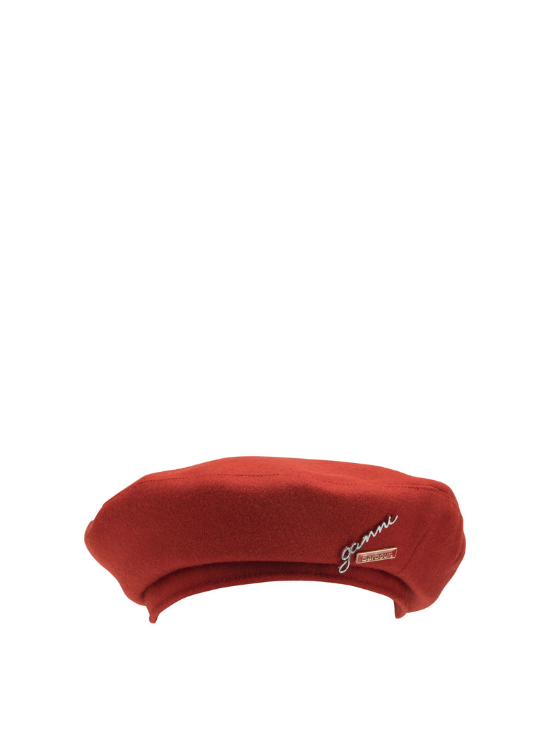 Barbour Barbour Wool Beret Red Women - World Class Fashion