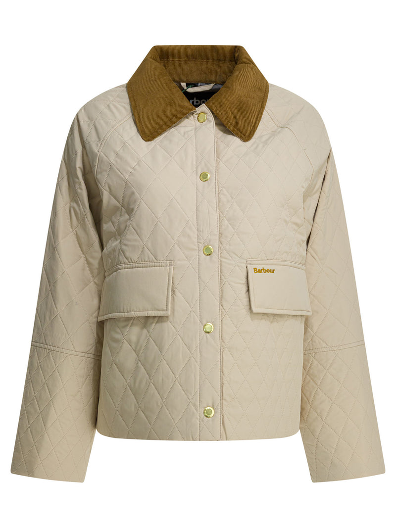 Barbour Chaqueta Barbour para mujer de poliéster, beige - World Class Fashion
