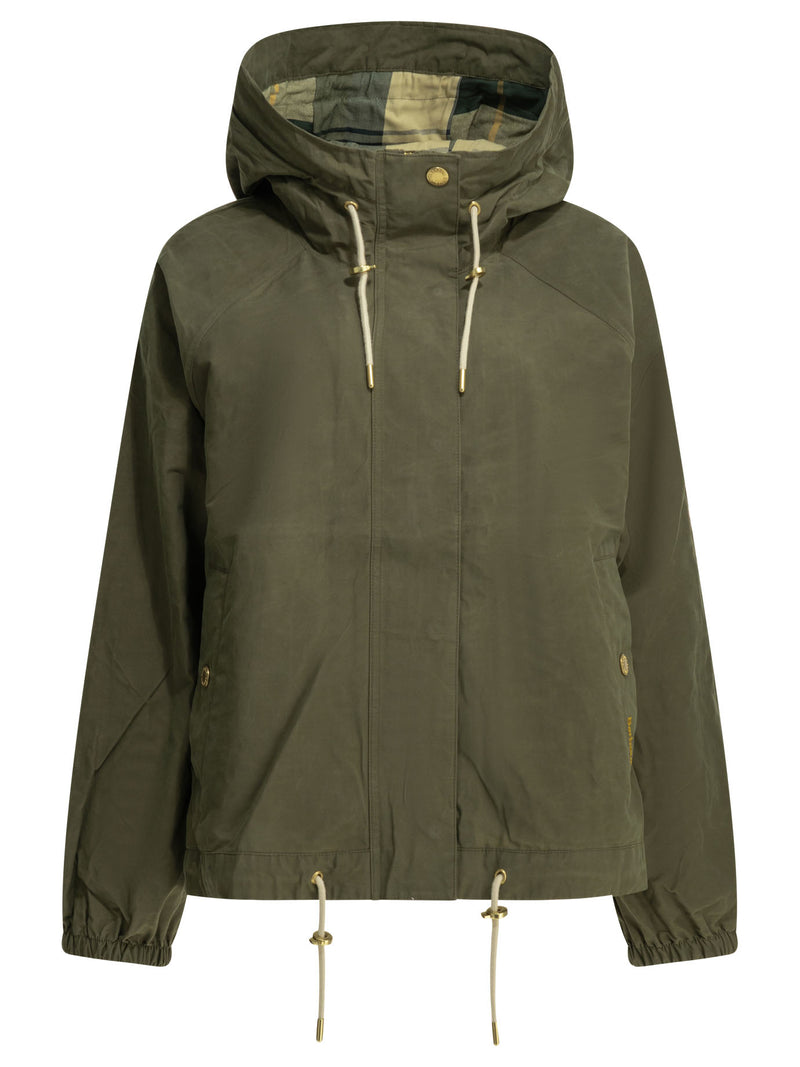 Barbour Barbour Hawkridge Gabardina Verde Mujer - World Class Fashion