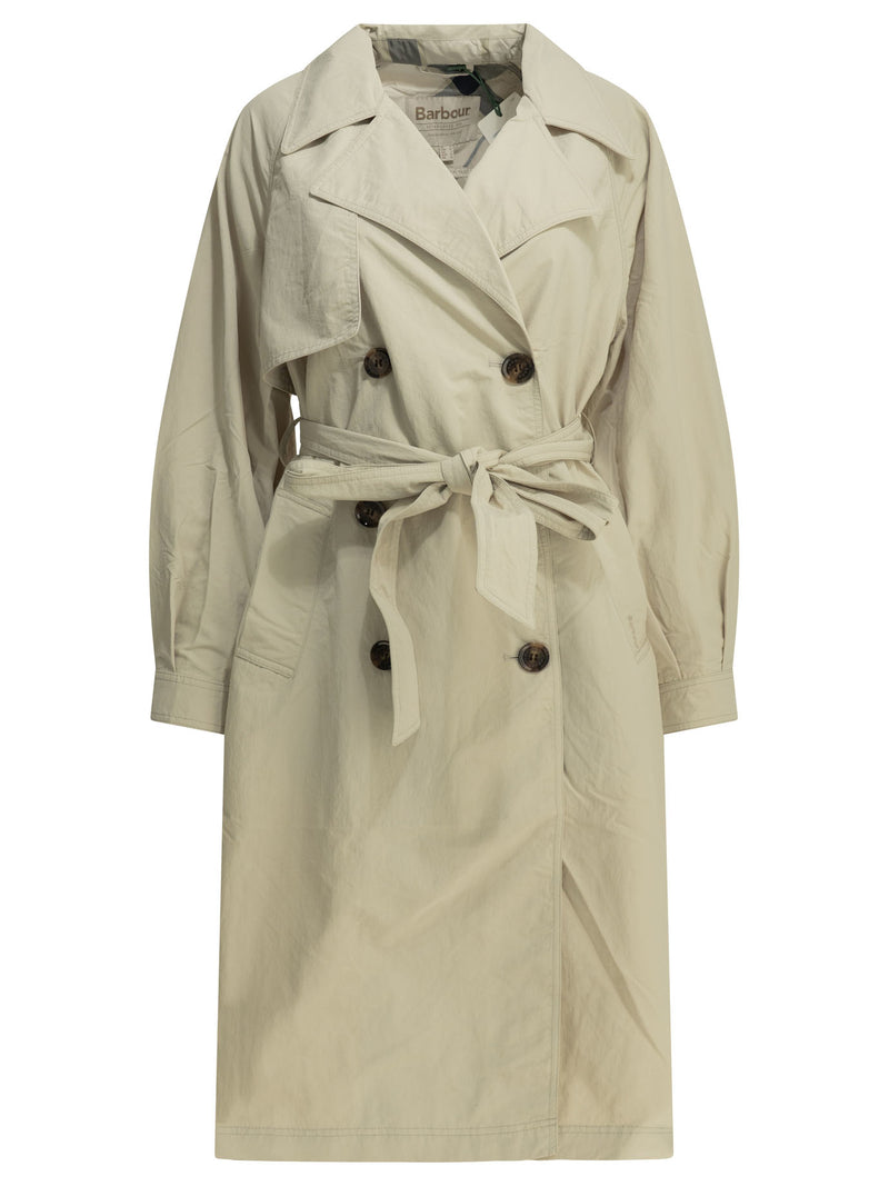 Barbour Gabardina Barbour Layla Beige Mujer - World Class Fashion