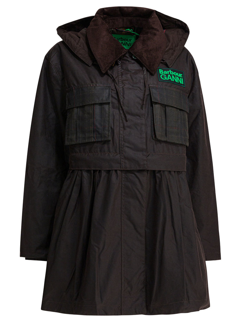 Barbour Chaqueta Barbour X Ganni Verde Mujer - World Class Fashion