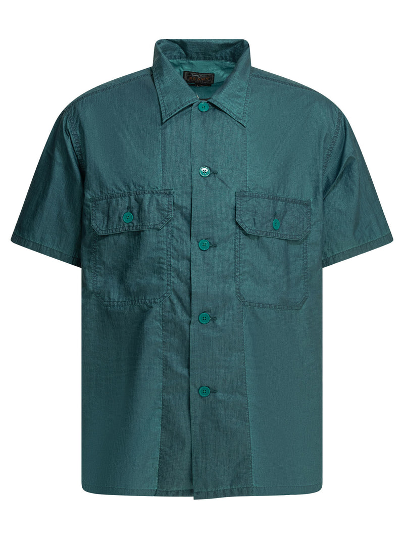 Beams Plus Beams Plus Military Shirt Blue Men - World Class Fashion
