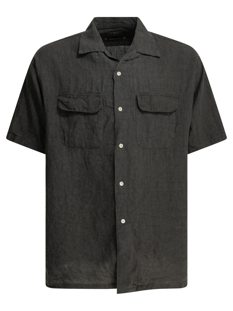 Beams Plus Beams Plus Linen Shirt Brown Men - World Class Fashion