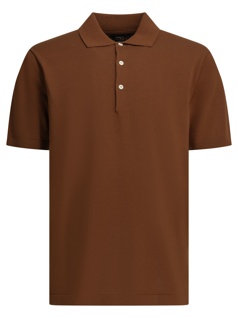 Beams Plus Beams Plus Cotton Button-down Polo Shirt Brown - World Class Fashion