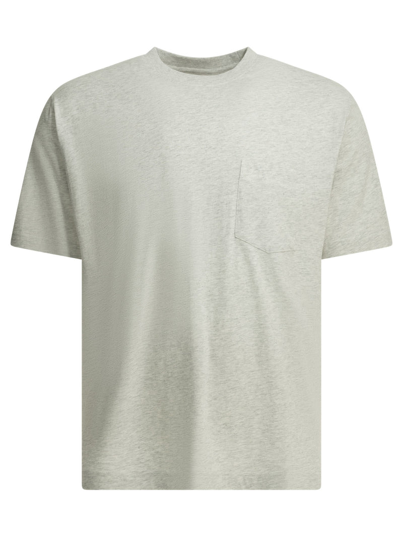 Beams Plus Camiseta de cuello redondo de Grandelle Beams Plus gris - World Class Fashion