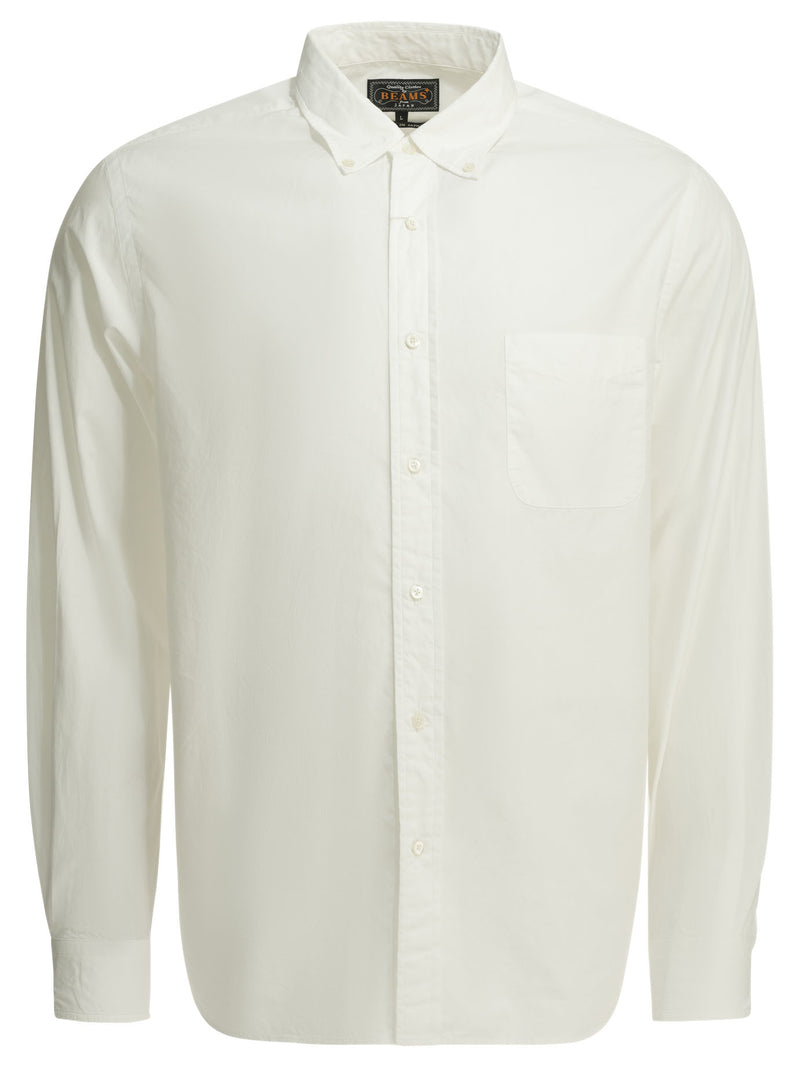 Beams Plus Beams Plus B.d. Color Broad Shirt White - World Class Fashion