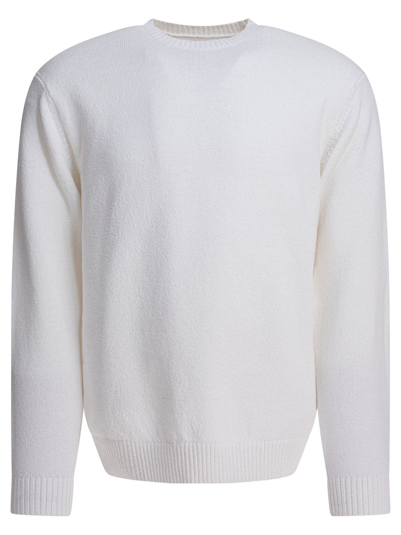 Beams Plus Beams Plus Lily Yarn Crew Neck Sweater Blanco - World Class Fashion
