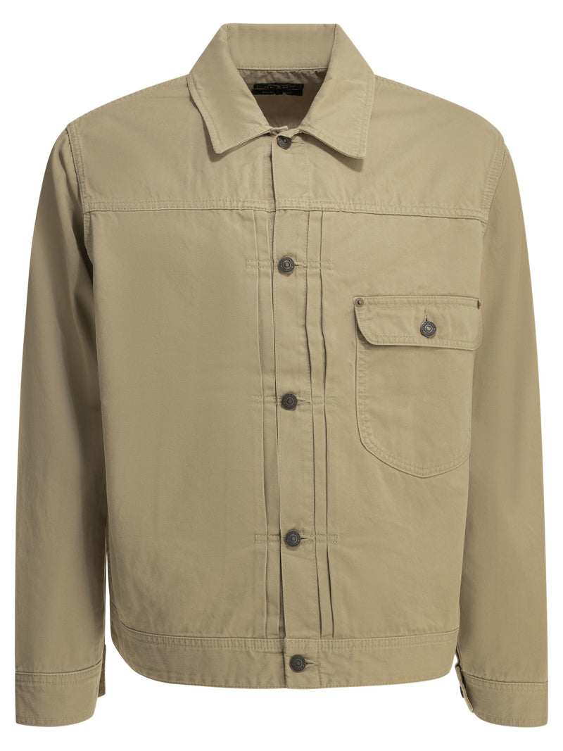 Beams Plus Beams Plus Digger Denim Jacket Beige - World Class Fashion