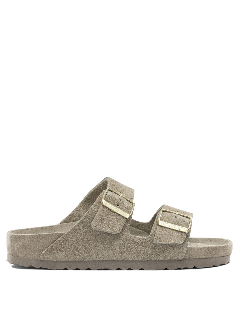 Birkenstock Birkenstock Women's Brown Suede Sandals 1018443DTAUPE - World Class Fashion