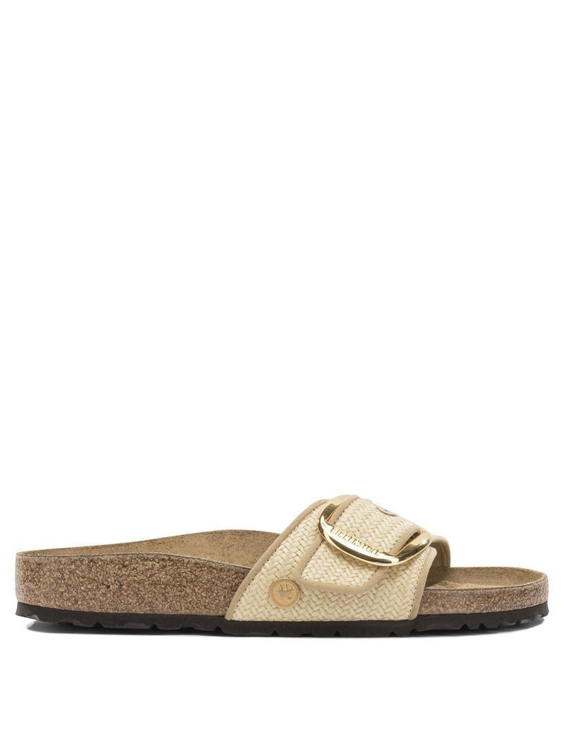Birkenstock Birkenstock Madrid Big Buckle Slides Beige Women - World Class Fashion
