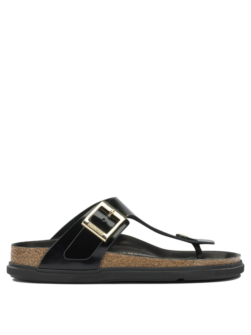 Birkenstock Birkenstock Gizeh Droplet Buckle Sandals Black - World Class Fashion