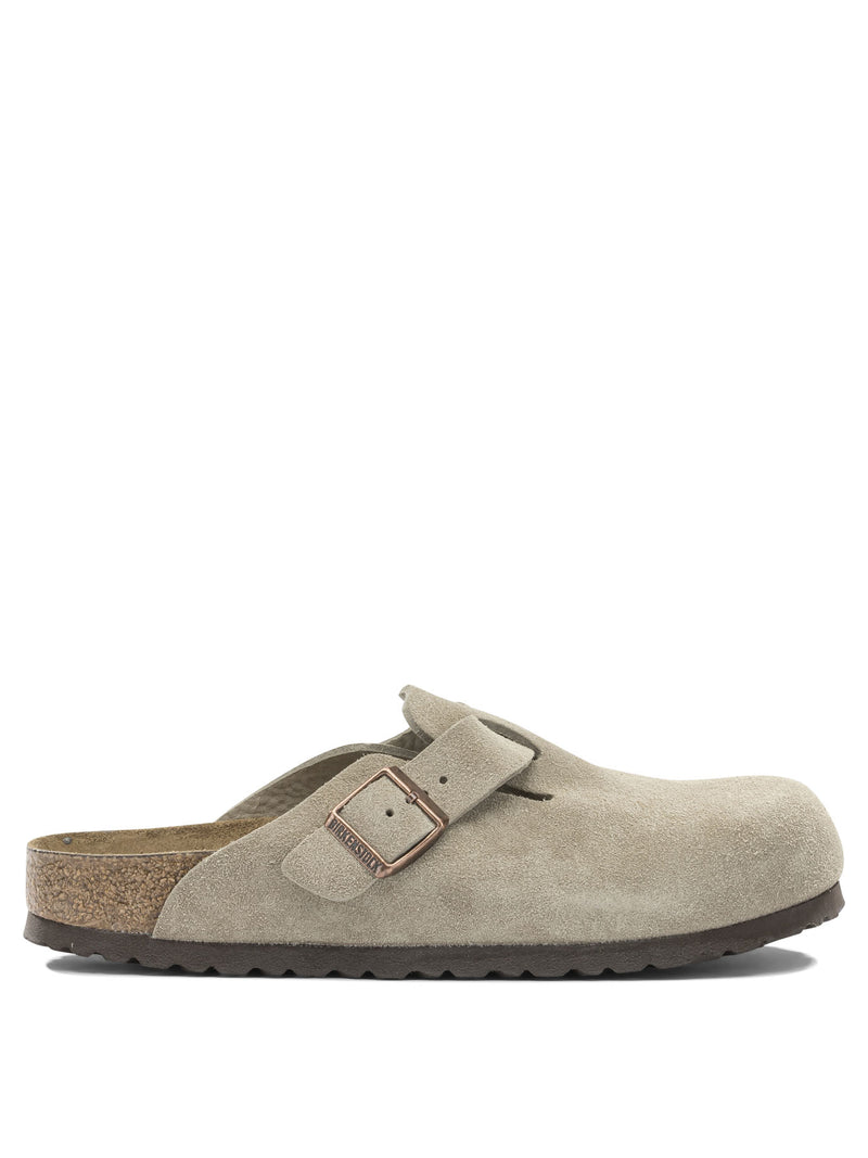 Birkenstock Birkenstock Boston Soft Footbed Sabot Beige Men Sandals - World Class Fashion