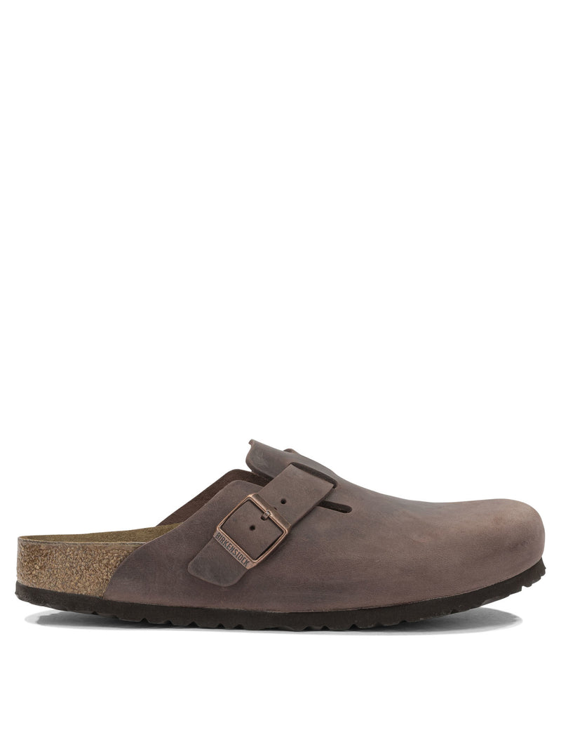 Birkenstock Birkenstock Boston Sabot Brown Leather Men Sandals - World Class Fashion