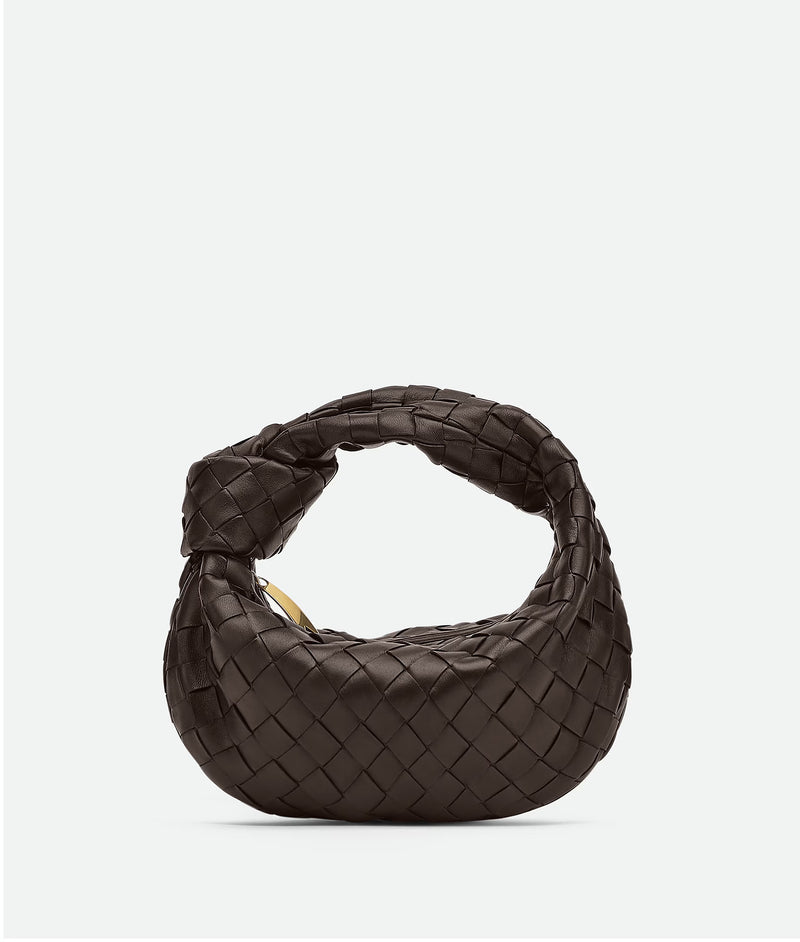 Bottega Veneta Bolso de mano Bottega Veneta Jodie pequeño marrón - World Class Fashion
