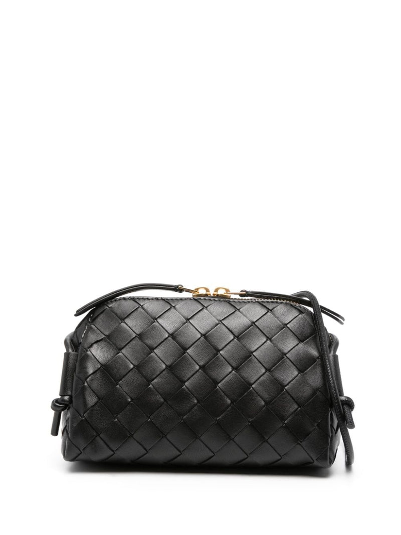 Bottega Veneta Bottega Veneta Bolso de mano de concierto Intrecciato negro - World Class Fashion