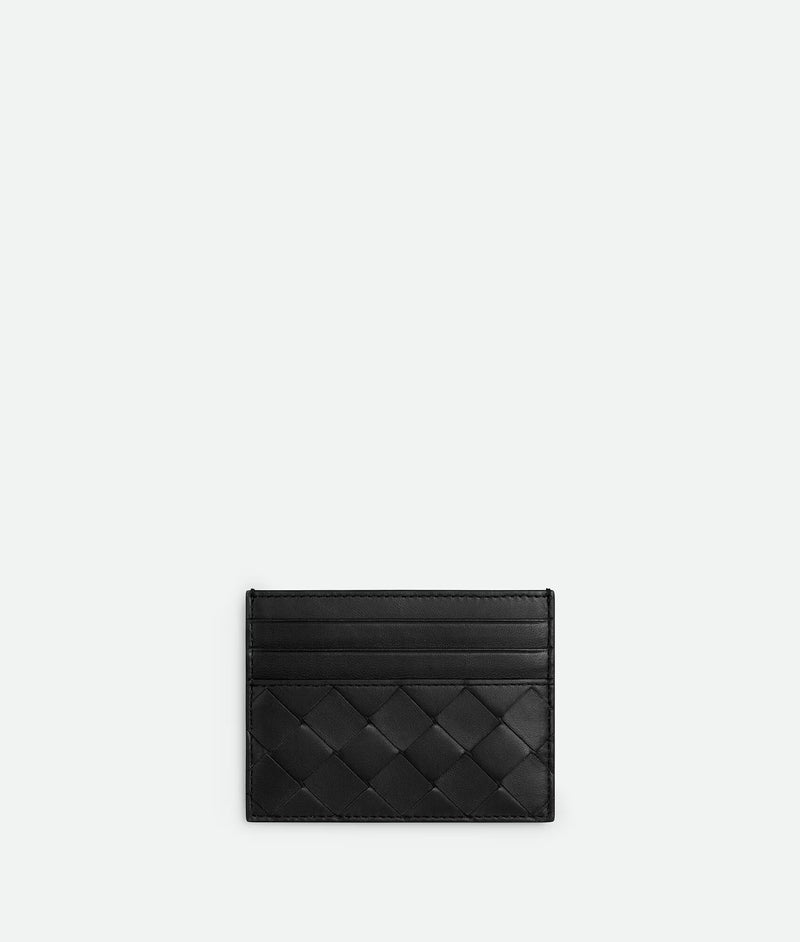 Bottega Veneta Bottega Veneta Intrecciato Card Holder Black - World Class Fashion