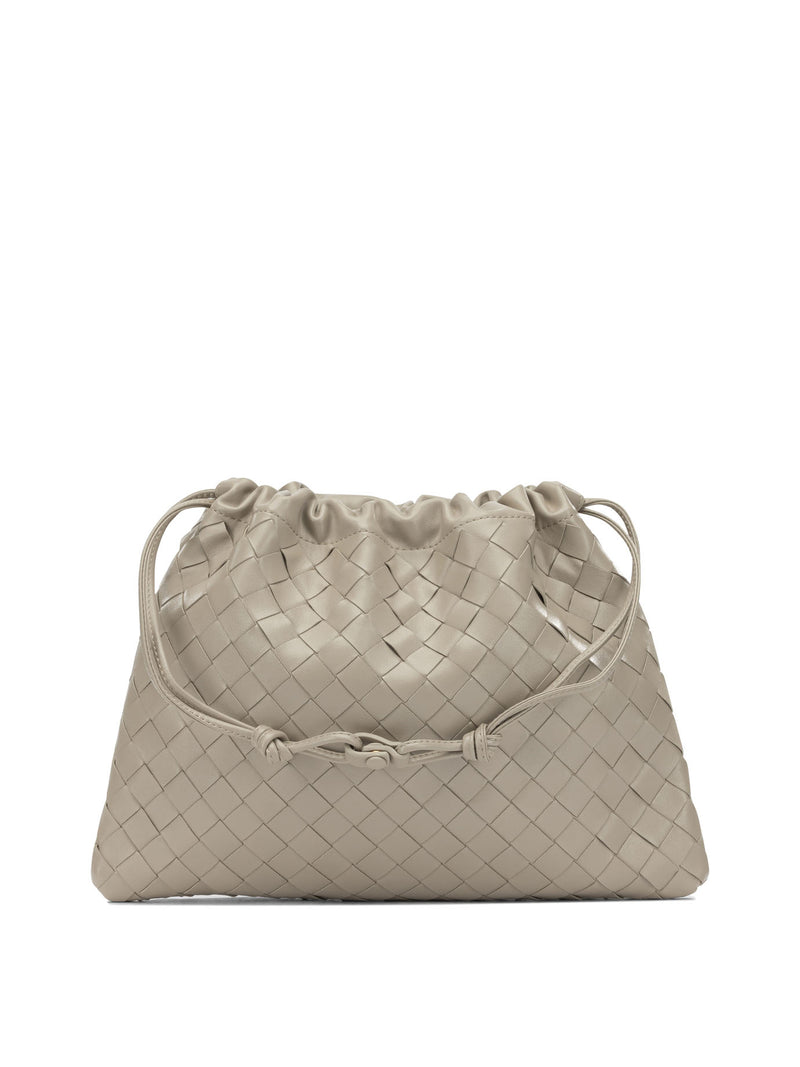 Bottega Veneta Bottega Veneta Intrecciato Medium Pouch Beige - World Class Fashion