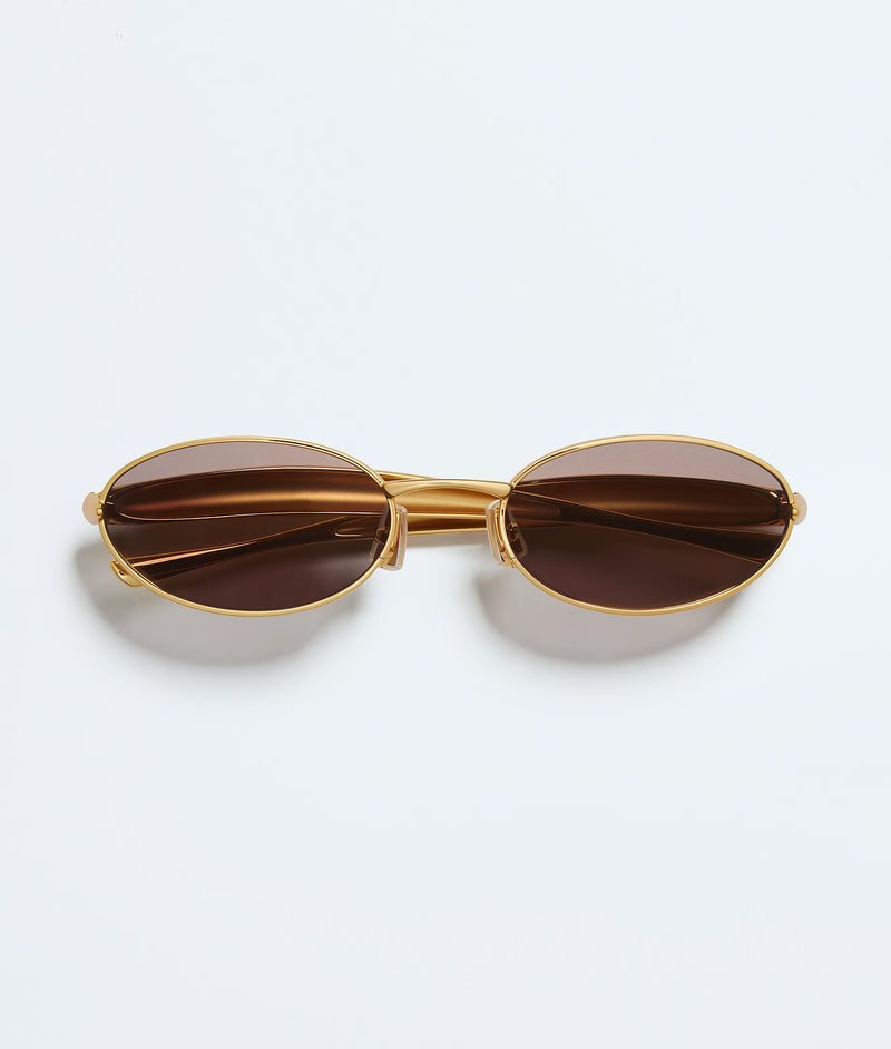 Bottega Veneta Bottega Veneta Sardine Oval Fram Sunglasses - World Class Fashion