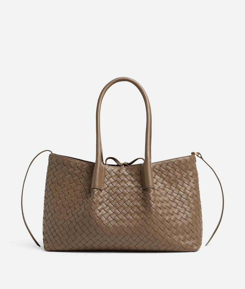 Bottega Veneta Bolsa de hombro mediana Bottega Veneta Pinacoteca, color marrón - World Class Fashion