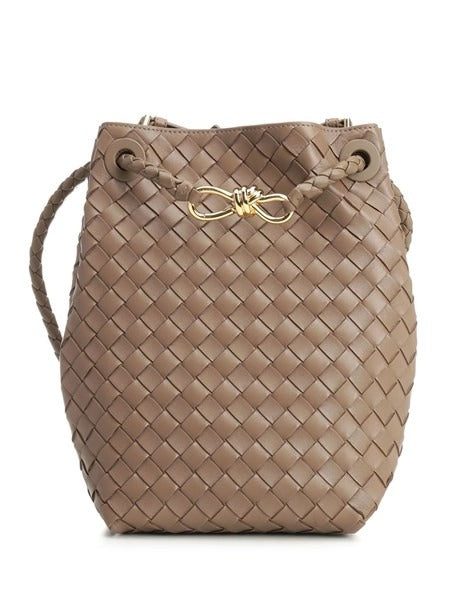 Bottega Veneta Bottega Veneta Bolso de hombro pequeño Andiamo marrón - World Class Fashion