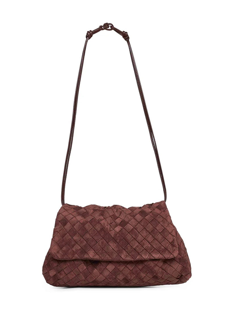 Bottega Veneta Bottega Veneta Medium Crossbody Bag Brown - World Class Fashion