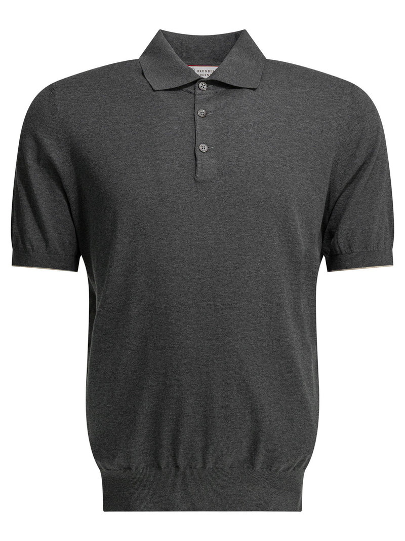 Brunello Cucinelli Brunello Cucinelli Polo Shirt Grey Men - World Class Fashion