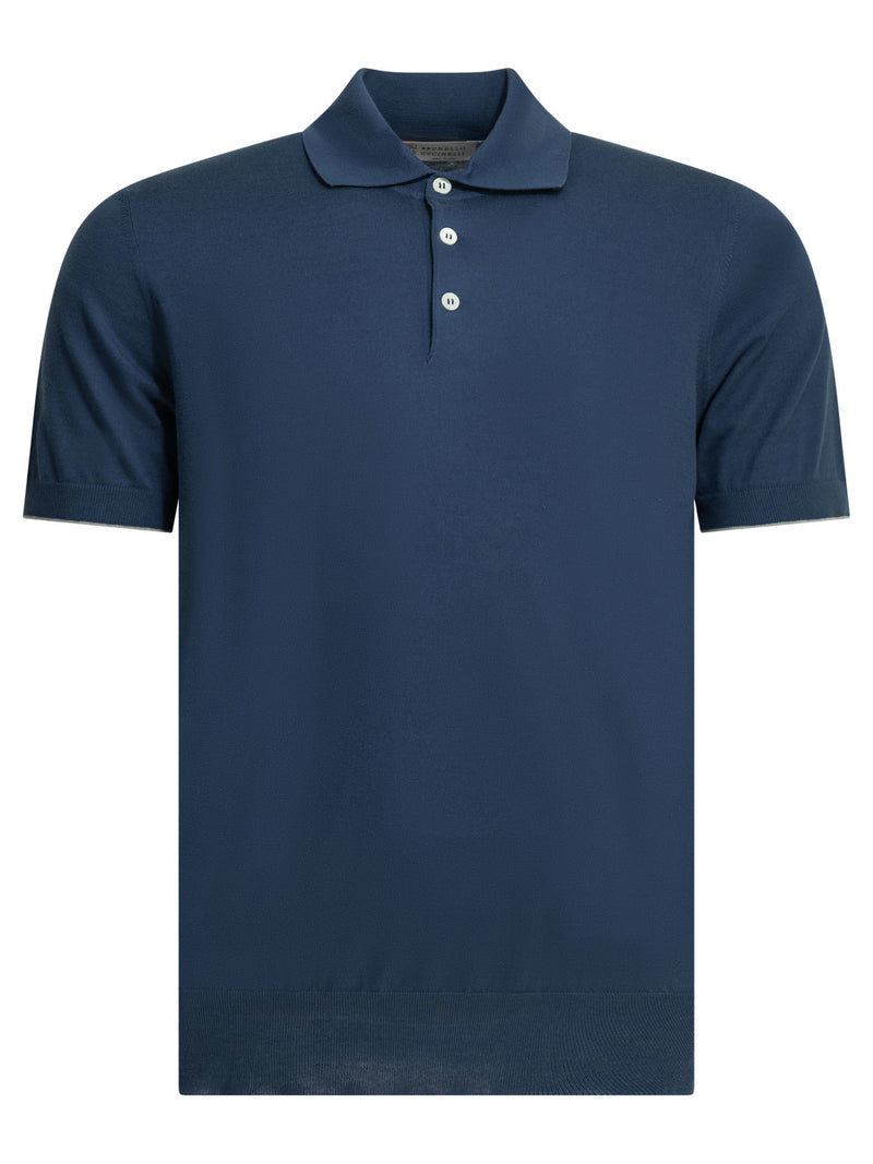 Brunello Cucinelli Brunello Cucinelli Polo Shirt Blue Men - World Class Fashion