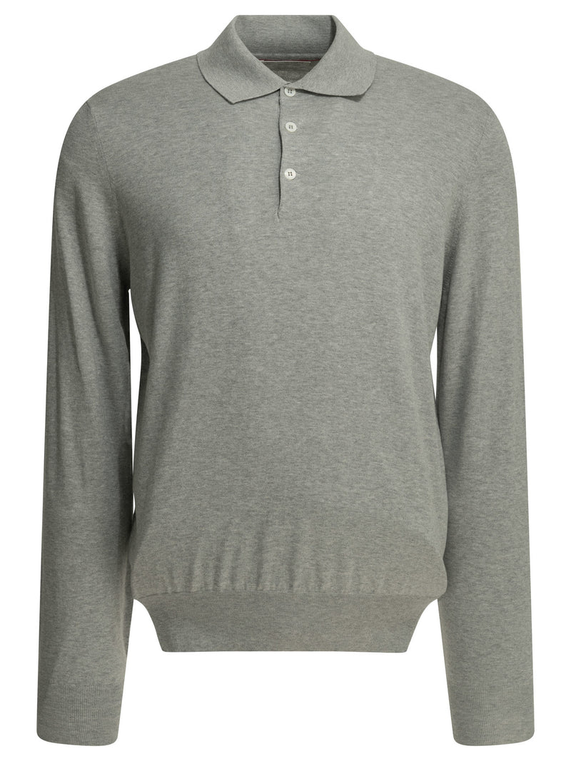 Brunello Cucinelli Brunello Cucinelli Polo Shirt Grey Men - World Class Fashion