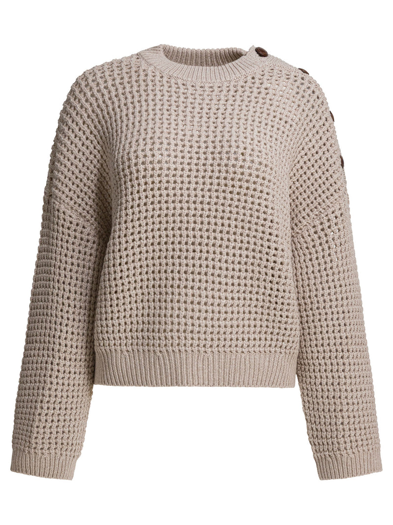 Brunello Cucinelli Brunello Cucinelli Women's Beige Knitwear - World Class Fashion