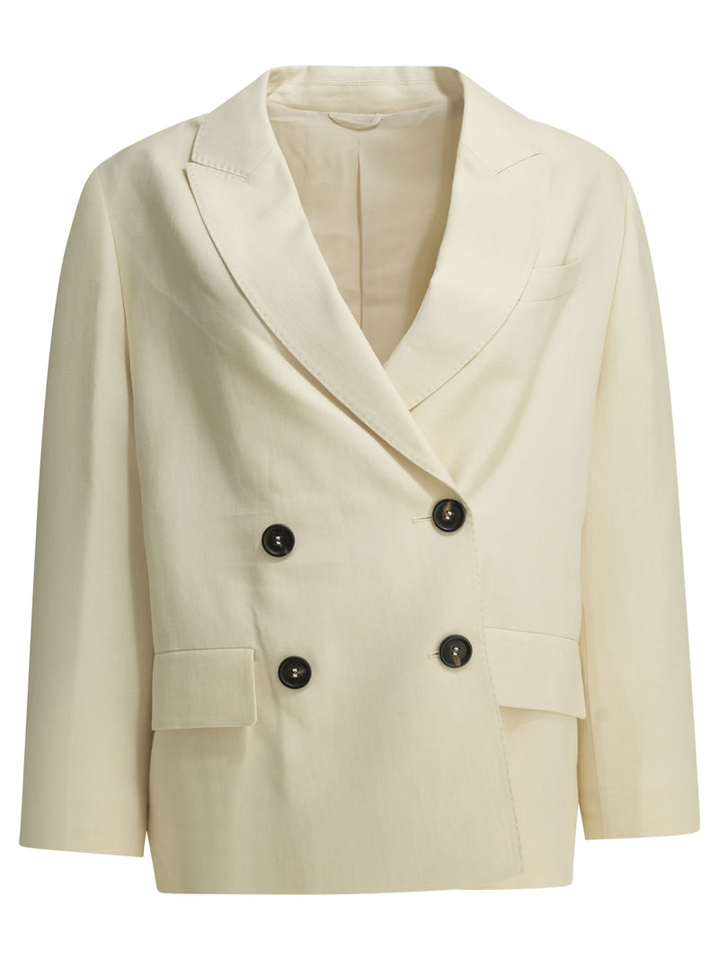 Brunello Cucinelli Brunello Cucinelli Fluid Blazer White Women - World Class Fashion