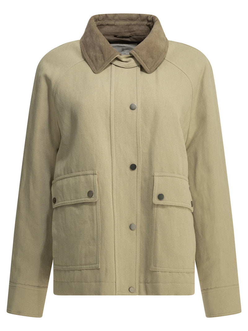 Brunello Cucinelli Brunello Cucinelli Cotton Linen Jacket Beige Women - World Class Fashion