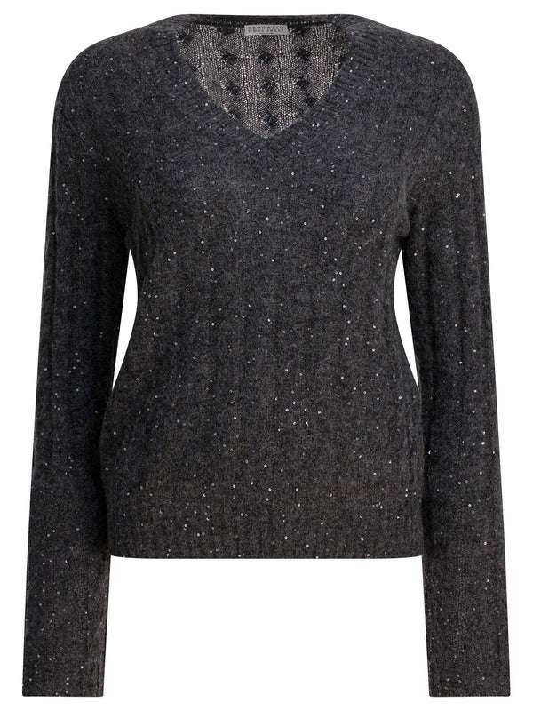 Brunello Cucinelli "dazzling Cable" Sweater