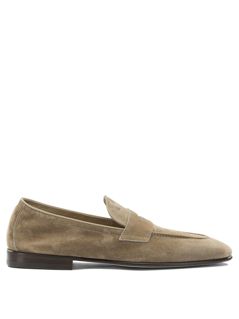 Brunello Cucinelli Brunello Cucinelli Suede Loafers Beige Men - World Class Fashion
