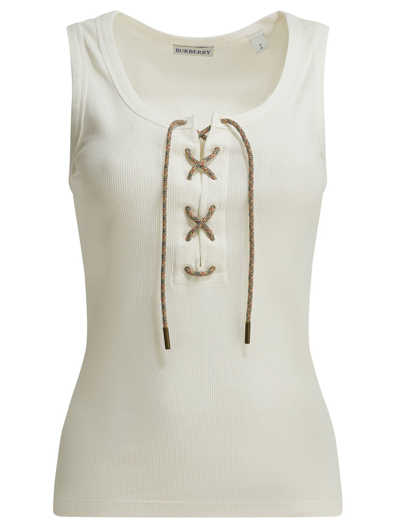 Burberry Burberry Cotton Elastane Top White Women - World Class Fashion