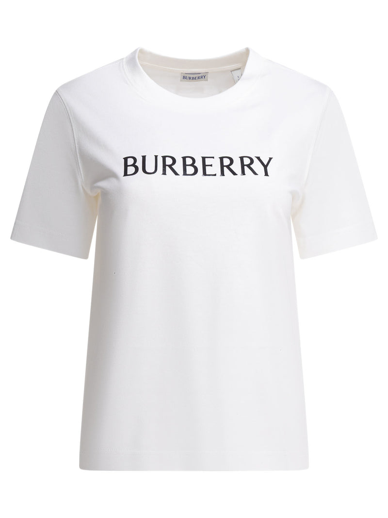 Burberry Burberry Cotton T-Shirt With Logo White - World Class Fashion