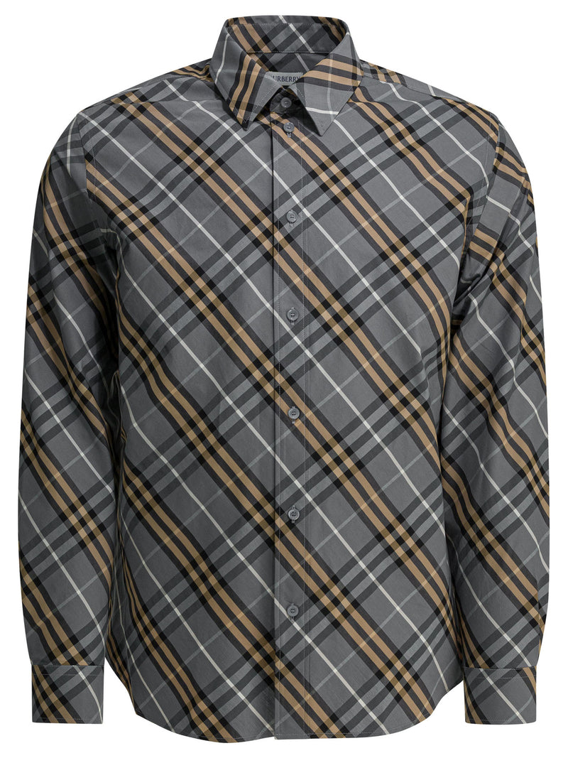 Burberry Burberry Robert Check Casual Shirt Blue - World Class Fashion