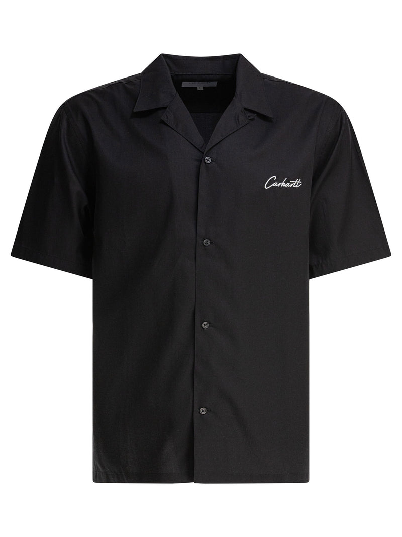 Carhartt WIP Carhartt WIP Delray Short Sleeve Shirt Black - World Class Fashion