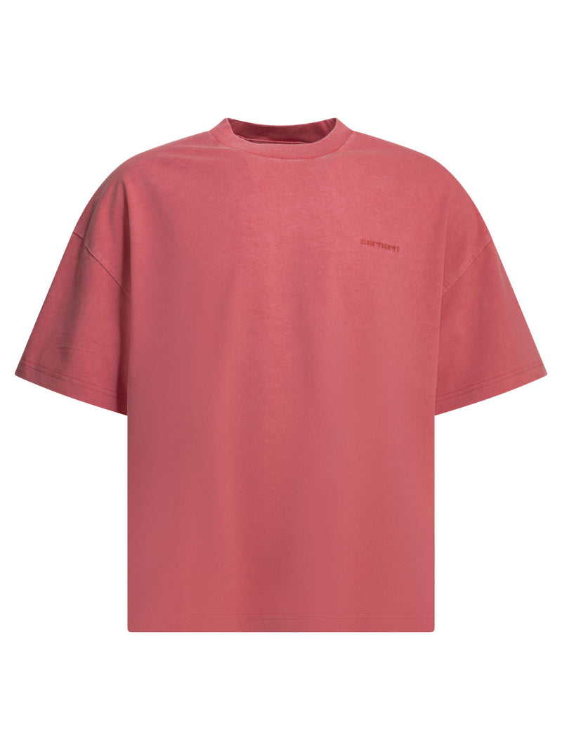 Carhartt WIP Carhartt WIP Benton Crewneck T-Shirt Fuchsia - World Class Fashion