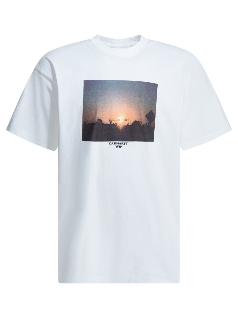 Carhartt WIP Carhartt WIP Warm Views Crewneck T-shirt White - World Class Fashion