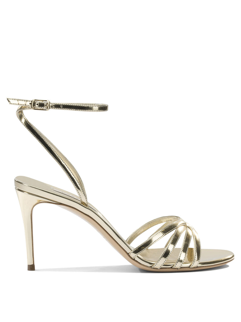 Casadei Casadei Leather Sandals Silver Women - World Class Fashion