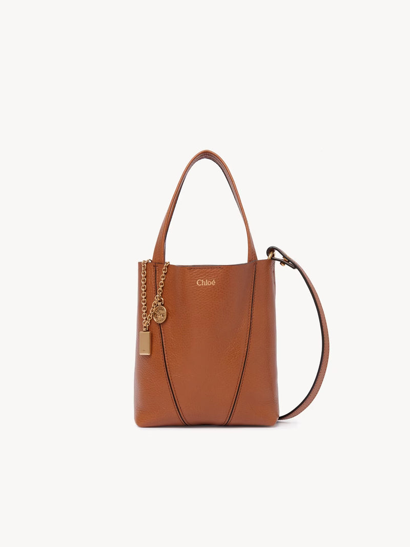 Chloe Chloé Spin Mini Handbag Brown - World Class Fashion