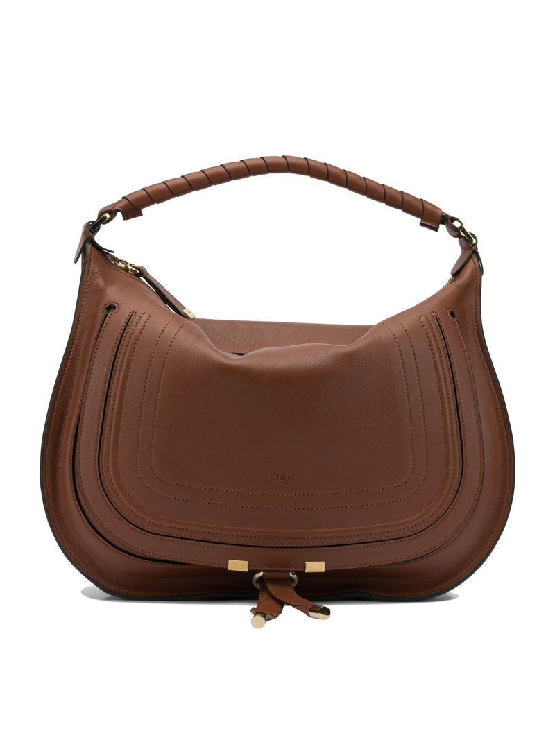 Chloe Bolso al Hombro Mediano Marcie de Chloé Marrón - World Class Fashion