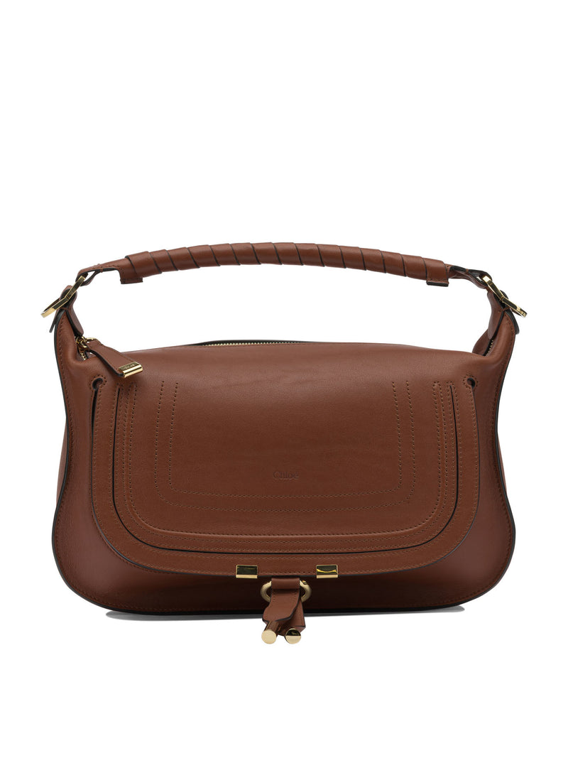 Chloe Bolso Chloé Marcie mediano al hombro marrón - World Class Fashion