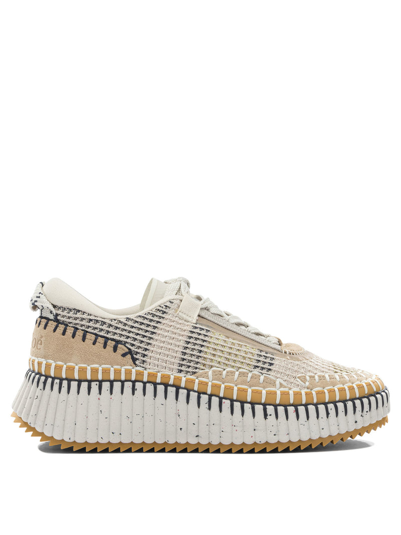 Chloe Chloé Nama Sneakers Beige Women - World Class Fashion
