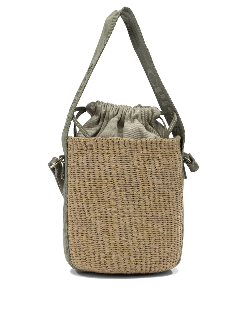 Chloe Chloé Woody Small Crossbody Bag Beige - World Class Fashion