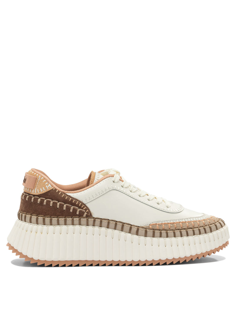 Chloe Chloé Nama Sneakers Beige Women - World Class Fashion